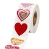 Gift Wrap Heart Shaped Sticker Packaging Bag Stickers Love Diy