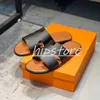 Designer Slippers Genuine Leather sandal Women's slides Summer Spring Outdoor Luxury Vacation slides Beach Slippers Flat Shoes Best Quality