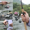 Combo Sougayilang Spinning Set da pesca 2.1m Manico in sughero Canna da pesca in fibra di carbonio Bobina in alluminio CNC Mulinello per carpa con lenza da 500m