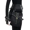 2023 Nouvelle femme rétro taille sacs punk PU cuir moto vapeur cellule extérieure Phe Decorati cuisse bandoulière médiévale Fanny x94V #