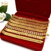 Bracelets luxury africain épais color bracelets sets sets femmes bracelet cuivre bracelet éthiopien dubai couples brangles pour hommes 24k bijoux en or