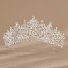 vrouwen Luxe Koninklijke Kroon Rijnste Tiara's Kronen Grote Tiara's Kroon Rijnstes Fi Ontwerp Accories I6pT #