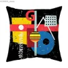 Pillow Colorful geometric abstract pattern printed case sofa cushion cover office car decoration personalized home decoration Y240401