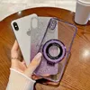 Cell Phone Cases Glitter Electroplate Case For Samsung Galaxy M02 M12 M22 M32 F12 F22 F42 Magnetic bracket Soft Bumper Cover yq240330