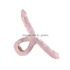 Klämmor 2023 NYA anlände 12,6 cm överdimensionerat band Twisted Hollow Hair Clo Clips Fashion Plastic Jelly Color Shark Clip for D DHGARDEN DH2SI