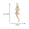 Charms 10pcs/Lot 41 10 Retro Creative stophloy Rhinestone Gecko Krokodyl do DIY BETACHIN CRAY BINECTRY Making Wiselants