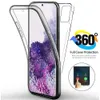 Чехлы для мобильных телефонов 360 Full Clear Case для Samsung Galaxy S22 S21 S23 S20 FE S10 S9 S8 Plus S7Edge Note 20 10 9 Ultra Dual Side Back Cover yq240330