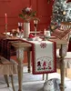 Table Runner Christmas Snowflake Linen Runners Dresser Scarves Decor Washable Dining Decorations yq240330