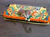 vintage handmade bag Embroidered women bags Yellow canvas tassel shell women menger bag C3zz#