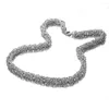 Kettingen 18 "-40" Rvs Kroon Touw Ketting Bling Goud Kleur Link Chain Choker Kettingen Voor mannen Hip Hop Rapper Sieraden