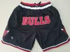 Mens''Chicago''Bulls''shorts Basketball Retro Mesh Embroidered Casual Athletic Gym Team Shorts black 001