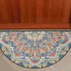 Mattes de bain Bohemian Floor Mat Style tapis de style demi-cercle demi-tour Boho Polyester (polyester) Funky Entrance Way