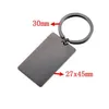 Keychains & Lanyards 1Pcs Mirror Polish Stainless Steel Keychain Accessories For Custom Pendant Tog Tag Rec Label Round Key Chain L23 Dhpve