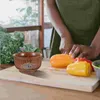 Bols Practical Wood Bowl Tibet Style Conteneur en bois mélange de salade naturelle vintage
