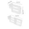 Portaoggetti da cucina 4 pezzi Divisori per frigorifero Stecca Clip per pannelli divisori per frigorifero in plastica retrattile protettiva