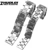 Bands luxurious 316L Stainless Steel bracelet For TANK solo wristband high quality brand band 16mm 17.5mm 20mm 23mm silver color H240330