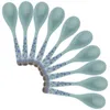 Spoons 10 Pcs Spoon Melamine Dinner For Ramen Soup Ladle Blue And White Serving