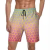 Мужские шорты для плавания, розовые летние шорты Mozaik Morroco, повседневные короткие брюки, мужские дизайнерские спортивные быстросохнущие плавки для серфинга