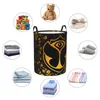 Sacos de lavanderia Tomorrowland Logo Cesta Dobrável Grande Armazenamento de Roupas Bin Music Festival Baby Hamper