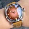 Vintage California Mechanical Watch Men S NH35 Movt 42mm Dive Steel Wristwatch No Polish Case 2 Hands AR Sapphire Glass 240327