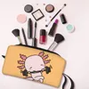 FI Cut Axolotl Travel Toalettetis Bag For Women Salamander Animal Cosmetic Makeup Bag Beauty Storage Påsar Dopp Kit Case Box C7ce#