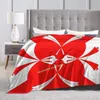 Coperte inedite in rosso e bianco... Coperta da tiro stampata in 3D per divano, camera da letto, decorativa, per bambini, adulti, regalo di Natale