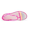 Casual Shoes Akexiya 2024 Women Sandals Summer EVA Mixed Candy Colors Soft Slip On Beach Jelly Woman Flat