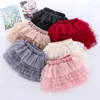 Bébé filles Tulle Tutu jupe ballerine Pettiskirt moelleux enfants jupes de Ballet pour la danse de fête princesse fille Tulle vêtements 240325