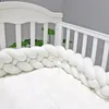 Sängkläder sätter baby sängskydd stötfångare nyfödda 4 vridna ren bomullsväv p knut spjäla dekor boll spädbarn rum dekoration1 släpp leverans dhhgb