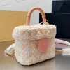 Mini sac à chaîne classique de luxe pour femmes, sac à rabat en tissu original en laine, sac à bandoulière super polyvalent