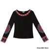 新しいゆるい秋と冬の女性のレトロな中国語DR FAT MM CHEGSAM SWEATSHIRT PULLOVER TRADITIAL WOMEN'S DR BLACK TOP S7SS＃