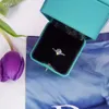 Topkwaliteit Klassieke Zes klauwen ronde Mosan diamanten verlovingsring 925 sterling zilveren moissanite trouwring Designer Vrouwen T Ring Bruiloft liefhebbers ring Sieraden cadeau