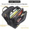 large Capacity Briefcase Bag Men Busin Bag 14inch 15.6 inch 17 inch 19 Laptop Bag Shoulder Bags Canvas Handbags Menger J27m#