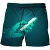 Short pour homme avec illustration de données de technologie AI amusant imprimé en 3D sport décontracté vacances plage ample Baggy natation