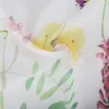 Cortinas de chuveiro conjunto de cortina de borboleta floral com 12 ganchos tecido colorido à prova d'água decoração de banheiro 72 "W X H
