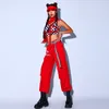 2024 Chinese Style Red Kpop Gogo Outfits Jazz Dance Costumes For Women Nightclub Bar Dj Performance Stage Rave Clothes DN13754 J85p#