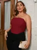 EYNMIN Plus size seksowne siatki z zbiornikami z zbiornikami dla kobiet Summer Y2K Solid łóżko Slim Fit Top Club Fi Bustier Q8ac#