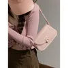 korean Versi Solid Bag Female 2023 New Fi Niche Pack Candy Color Ins Wind Pop Crossbody Shoulder Bags PU Leather Simple E28Z#