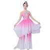 kinesisk stil yangko dans hanfu kläder kinesiska folk klassisk dans forntida rosa yangko bär natial fyrkantig dans s2le#