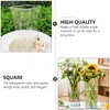 Vases Flower Elegant Decorative Cylinder Clear Vase Modern Floral Home Decor Centerpieces