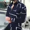 Summer Mens Shirt Long Sleeve Fashion 3D Printed Lapel Single Breasted Cardigan Hawaiian Casual 240329