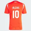 Chile 24/25 Fußballtrikots ALEXIS VIDAL Kinderset 2025 Nationalmannschaft Fußballtrikot Heim Rot Auswärts Weiß Komplettset Herren Camiseta 2024 Copa America ZAMORANO ISLA CH.