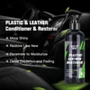 50 ml / 100 ml / 300 ml Renovateur en plastique pour les pièces de rechange intérieures de voiture siège en cuir liquide cire de restauration en plastique polonais