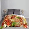 Decken Tortilla Pizza Deckenbezug Samt Lustiges Essen Superweicher Überwurf für Schlafzimmer Sofa Tagesdecke