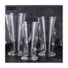 Tumblers Crystal Clear Glass Cup Drinking Water Juice Ice Cream Coffee 16Oz Handles Beverages Espresso Big Oversized Tea