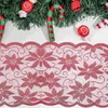 Table Cloth Christmas Red Lace Tablecloth Wedding Romantic Fashion El Party Banquet Decor (33x183cm)