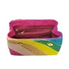 Borsa da donna in pelle scamosciata arcobaleno Borsa a tracolla colorata Borsa a tracolla Patchwork Ste Borsa E0A3 #