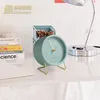 Orologi da tavolo per bambini, scrivania moderna, soggiorno, orologio di lusso nordico, in metallo, desktop creativo, camera da letto, decorazioni per la casa silenziose, idee regalo Saat