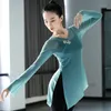 Klasyczne ubrania taneczne żeńska elegancka rymowana rym praktyka noszenie gazy dr Natial Chinese Dance Coat for Women Y6f6#