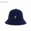 Kangourou Designer Ball Caps Kangol Chapeau de pêcheur Chapeau de soleil Crème solaire Serviette de broderie Matériel 3 tailles 13 couleurs Japonais Ins Super Fire Hat 7466